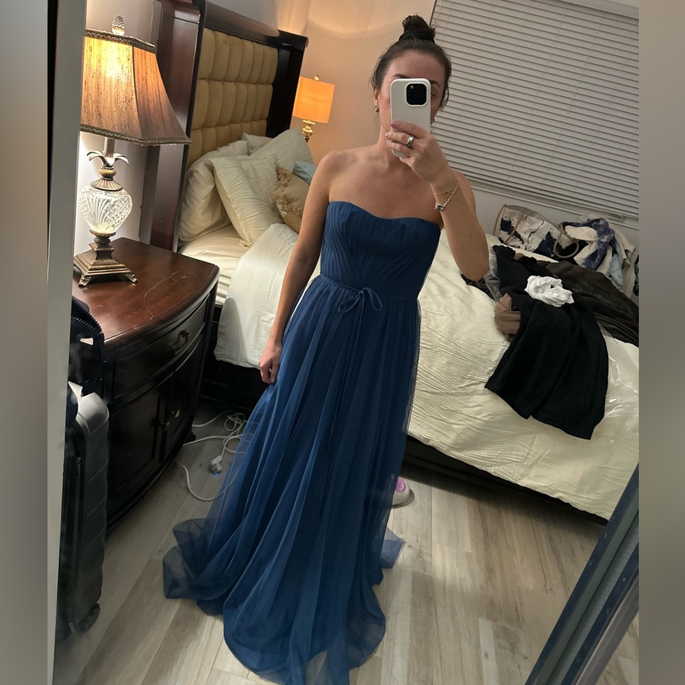 MARCHESA NWOT Notte Bridesmaids Imola Dress- Dusty Blue Size 0